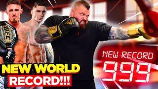 Worlds Hardest Punch CHALLENGE ft. Eddie Hall Tom Aspinall Rico Verhoeven