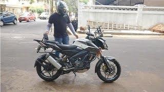 Pulsar NS200 modified as Triumph Tiger 800 ride and review   BigBangBiker