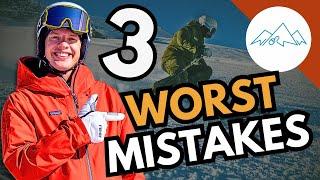 3 Common Skiing Mistakes when skiing STEEP RUNS