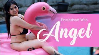 Photoshoot with ANGELRICH  Serunya Main Balon Bebek sampai basah basahan ulalaaa