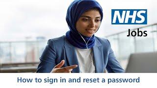 Employer - NHS Jobs - How to sign in and reset a password - Video - Feb 22