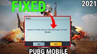 Fix Unknown Error Please Restart Your Device Error Code 70254639 PUBG MOBILE