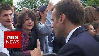 Macron tells teen to call him Mr President - BBC News