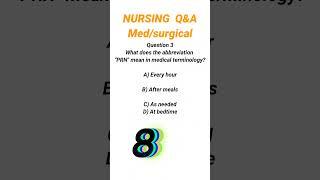 MedicalSurgical Nursing question and answerHow to pass PROMETRICNCLEX exam #prometric #nclexexam