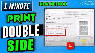 How to print double sided pdf 2024  Adobe acrobat Tutorial