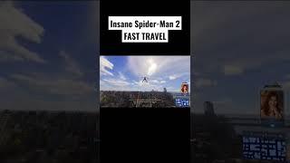 Marvels Spider-Man 2 Fast Travel is Insanely Fast  #spiderman2ps5 #marvelsspiderman #shorts