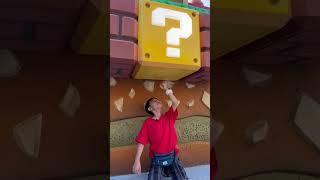 Hitting Question Blocks in Super Nintendo World