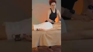 Beautiful lady performing erotic - sensual massage #shortsvideo #massage#relaxing