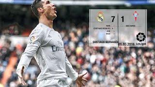 Real Madrid 7-1 Celta La Liga 201516 matchday 28