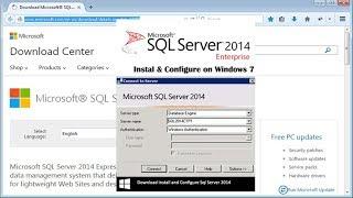 Install and Configure Sql Server 2014 on Windows 71011 @P-5