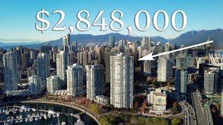 Inside a $2848000 PENTHOUSE in Marinaside  Vancouver Real Estate Tours