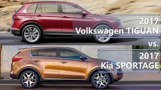 2017 Volkswagen Tiguan vs 2017 Kia Sportage technical comparison