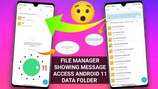 Android 11 - How To AccessOpen Android Data Folder & OBB Folder Without Root or Pc  Android 11