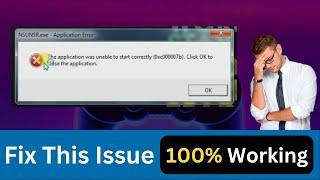 How To Fix 0xc000007b error on Windows 78.11011  Video - 104