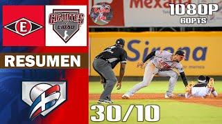 Resumen  Gigantes del Cibao vs Leones del Escogido  Serie Regular Lidom 20242025 30102024