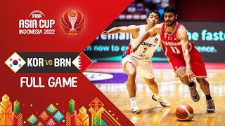 Korea  - Bahrain   Basketball Full Game - #FIBAASIACUP 2022