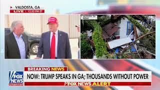 President Trump Visits Valdosta Georgia to Deliver Relief to Victims of Hurricane Helene