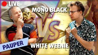 New Pauper Banlist Feature Match Live  Mono Black Devotion vs White Weenie