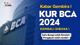 KUR BCA 2024 Kembali Dibuka Ayo Segera Ajukan.. Suku Bunga Lebih Rendah Pengajuan Lebih Mudah 