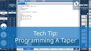 Programming a Taper on a Makino Wire EDM Machine