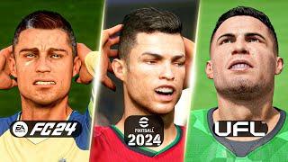 UFL vs FC 24 vs eFootball 2024 - Graphics Gameplay Player Animation etc #ufl #fc24 #fc25