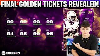 FINAL GOLDEN TICKETS REVEALED CB RANDY FS MIKE EVANS AND MORE