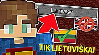 Minecraft Bet Galiu Šnekėti Tik Lietuviškai