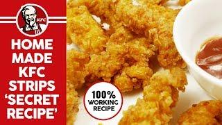 How To Make KFC Style Crispy Chicken Strips  100% Working Recipe  Fuze HD