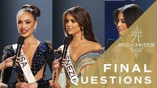 71st MISS UNIVERSE - Final Questions  Miss Universe