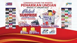 LIVE STREAMING UNDIAN GLOBAL BANGUNAN SURPRISE TAHAP 1  21 JANUARI 2024