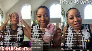 TOYA WRIGHT LIVE ON INSTAGRAM GIVING MOM ADVICE ON RAISING REGINAE AND REIGN TALKS MARRIAGE AND