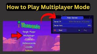 Play Multiplayer Mode Terraria  Terraria Multiplayer Host Server IP & Port  Multiplayer Local Host
