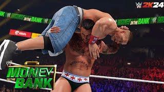 WWE 2K24 SIMULATION CM Punk vs John Cena Money in the Bank 2011 Highlights