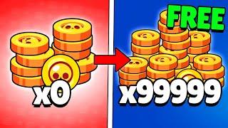 How To Get FREE Coins FAST in Brawl Stars 2024