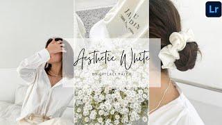 Aesthetic White Preset Lightroom Mobile Editing  C. Faith