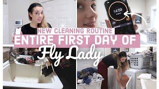My FIRST DAY Doing FLYLADY Daily Home Management ROUTINE