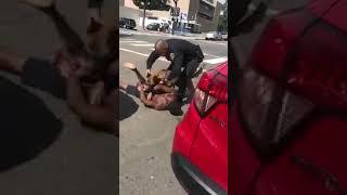 Black man gets mauled by a police dog in San Diego country warning graphic