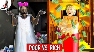 Granny Neighbours Rich Granny vs Poor Granny part 1  ► funny horror animation granny parody game