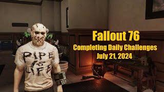 Fallout 76 Completing Daily Challenges For July 21 2024 Quick Easy Guide