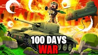 I Spent 100 Days in a Minecraft WAR... and its HARDCORE