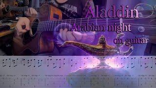 Aladdin - Arabian nights on guitar tab notes tutorial