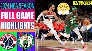 Washington Wizards vs Boston Celtics FULL GAME QTR Feb 09 2024  NBA Highlights 2024