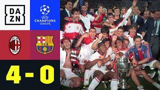 Furiose Rossoneri überrumpeln Barca AC Mailand - Barcelona 40  UEFA Champions League  DAZN Retro