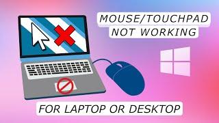 Fix Mouse Touchpad Not Working On Windows 1110 - Laptop or Desktop  Cursor Freezes Disappears