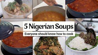 5 Nigerian Soups everyone should know how to cook.