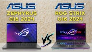 ASUS ROG Zephyrus G16 2024 vs ROG Strix G16 2024  Best ASUS ROG Gaming Laptops  Tech compare