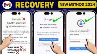 How to Recover Gmail Account without Phone Number and Recovery Email 2024  Gmail Account Recovery