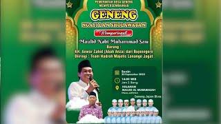  LIVE STREAMING  PERINGATAN MAULID NABI MUHAMMAD SAW GENENG BLORA