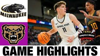 Milwaukee VS Oakland Highlights  2024 Horizon League Mens Basketball Championship