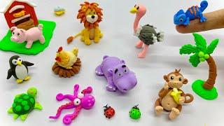 DIY How To Make Cute Polymer Clay Miniature Animals  Easy Clay Animals For Beginner